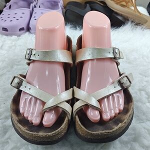 Birkenstock Mayari Birko-Flor Toe Loop Sandals – Women’s Size 38 (US 7–7.5)